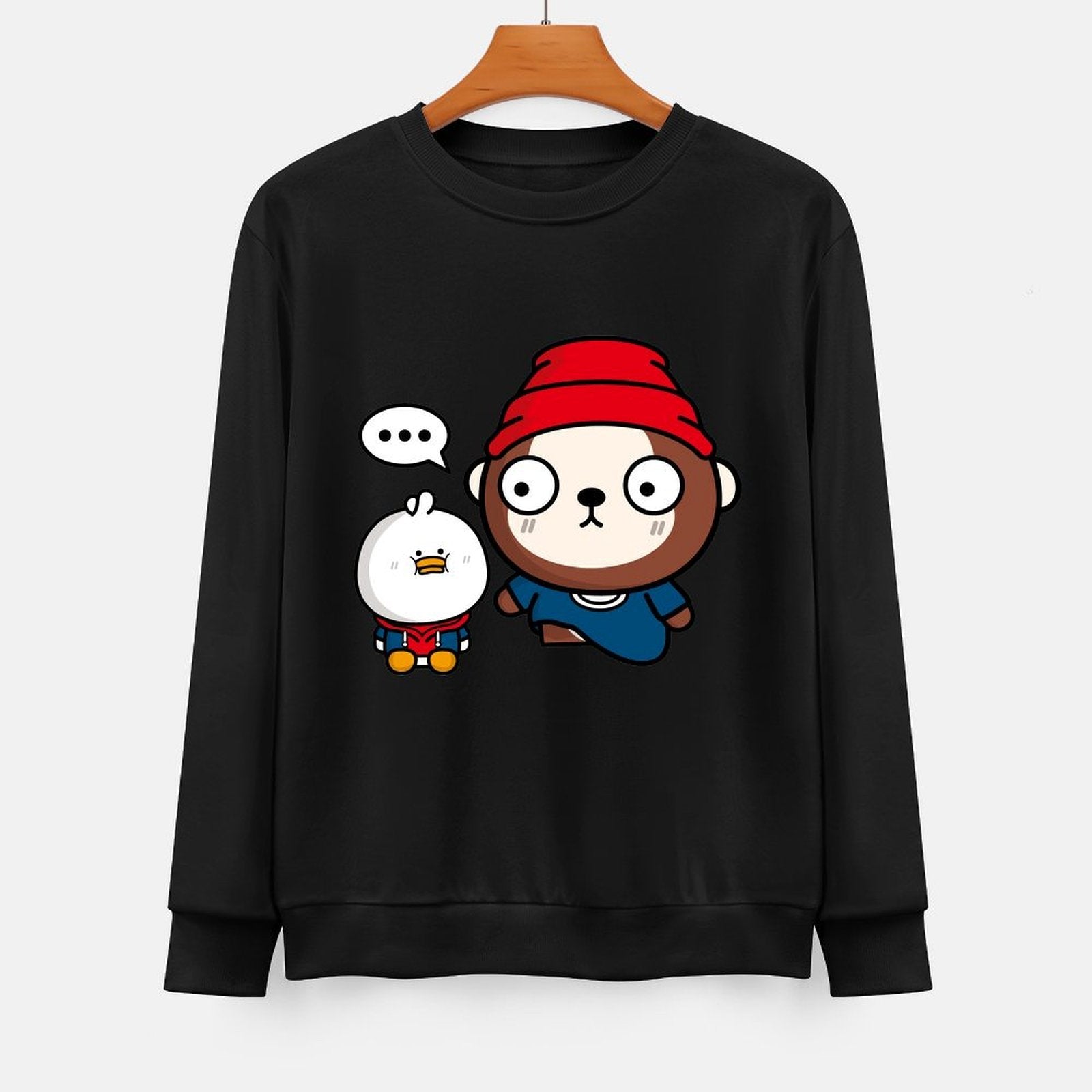 Front Patterned Long Sleeve TopLifestyleLine Minimalist